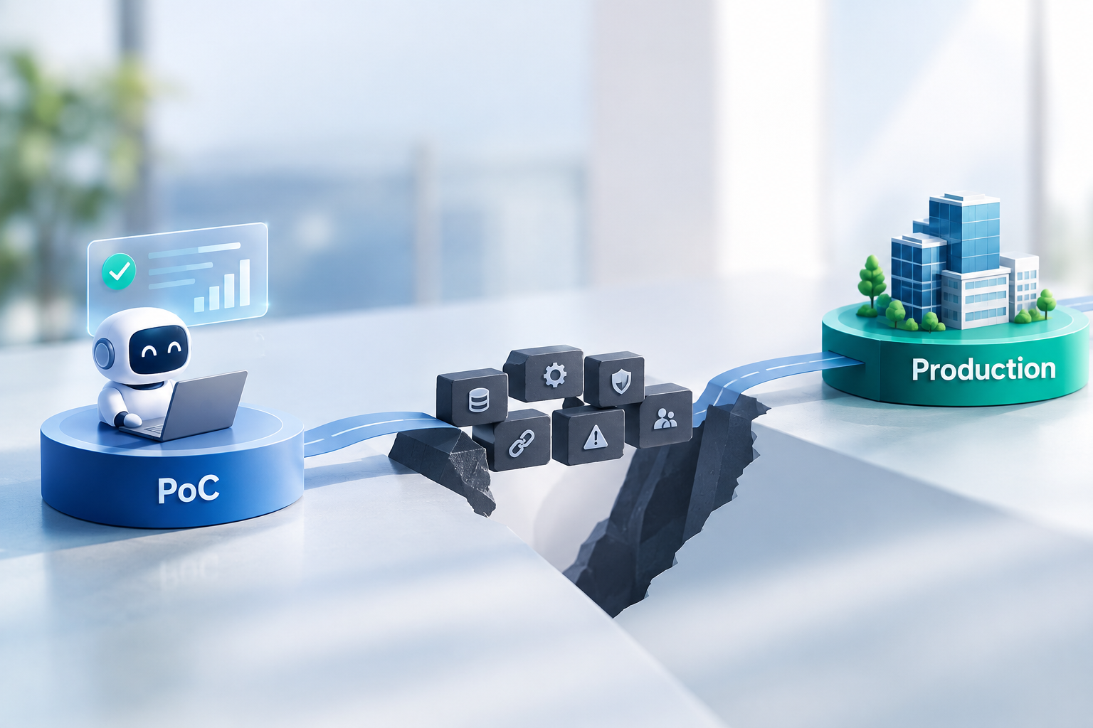 PoC AI thành công nhưng không lên Production: 6 nguyên nhân